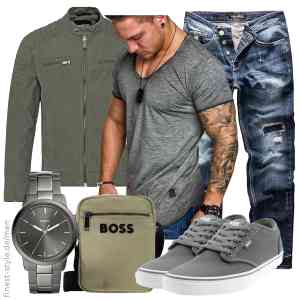 Top herren-Outfit im Finest-Trend-Style für ein selbstbewusstes Modegefühl mit tollen Produkten