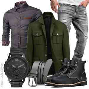 Top herren-Outfit im Finest-Trend-Style für ein selbstbewusstes Modegefühl mit tollen Produkten