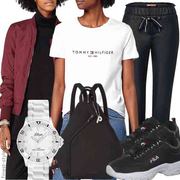 Top frauen-Outfit im Finest-Trend-Style für ein selbstbewusstes Modegefühl mit tollen Produkten von Urban Classics,Tommy Hilfiger,Street One,s.Oliver,Picard,FILA