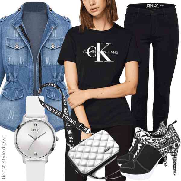 Top herren-Outfit im Finest-Trend-Style für ein selbstbewusstes Modegefühl mit tollen Produkten von Lulupi,Calvin Klein Jeans,ONLY,Guess,unisoul,MISSY ROCKZ