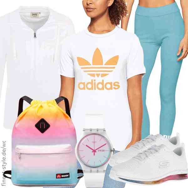 Top herren-Outfit im Finest-Trend-Style für ein selbstbewusstes Modegefühl mit tollen Produkten von HAKRO,adidas,PUMA,Swatch,WANDF,Skechers