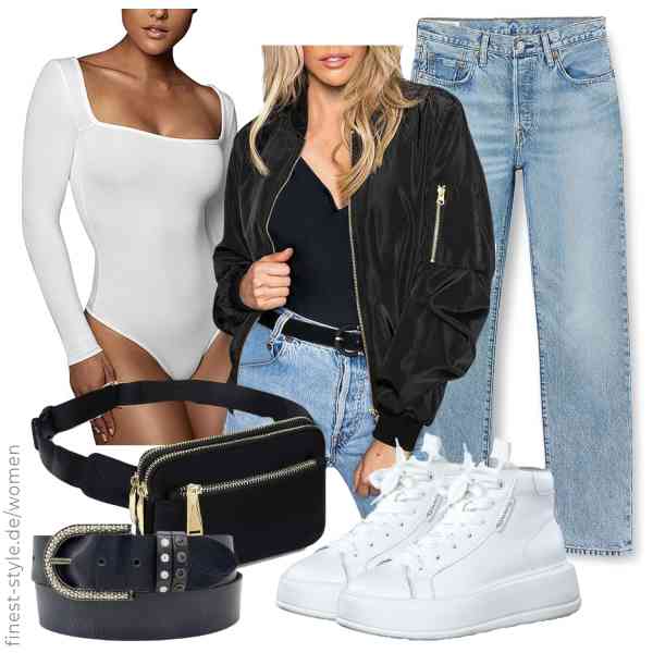 Top frauen-Outfit im Finest-Trend-Style für ein selbstbewusstes Modegefühl mit tollen Produkten von Zeagoo,RoomTour,Levi's,UTO,AnnaMatoni,Tamaris