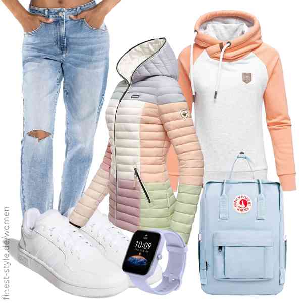 Top frauen-Outfit im Finest-Trend-Style für ein selbstbewusstes Modegefühl mit tollen Produkten von Navahoo,REPUBLIX,Nina Carter,Amazfit,KALIDI,adidas