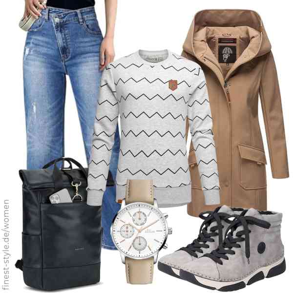Top frauen-Outfit im Finest-Trend-Style für ein selbstbewusstes Modegefühl mit tollen Produkten von MARIKOO,REPUBLIX,Genleck,s.Oliver,Expatrié,Rieker