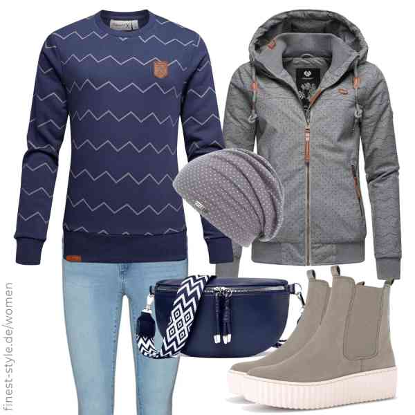 Top frauen-Outfit im Finest-Trend-Style für ein selbstbewusstes Modegefühl mit tollen Produkten von Ragwear,REPUBLIX,VERO MODA,WEROR,YISUOHOOM,Gabor