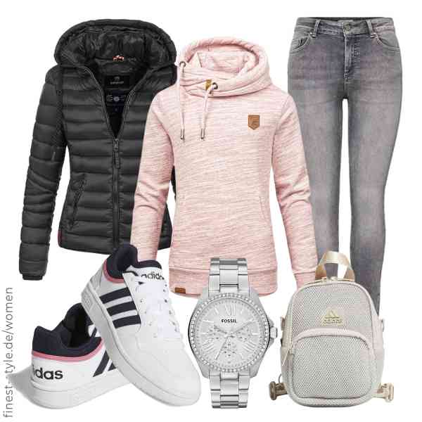 Top frauen-Outfit im Finest-Trend-Style für ein selbstbewusstes Modegefühl mit tollen Produkten von Navahoo,REPUBLIX,ONLY,Fossil,adidas,adidas