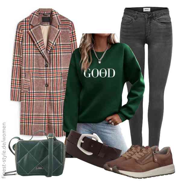 Top frauen-Outfit im Finest-Trend-Style für ein selbstbewusstes Modegefühl mit tollen Produkten von C&A,Minetom,ONLY,AnnaMatoni,Rieker,Tamaris
