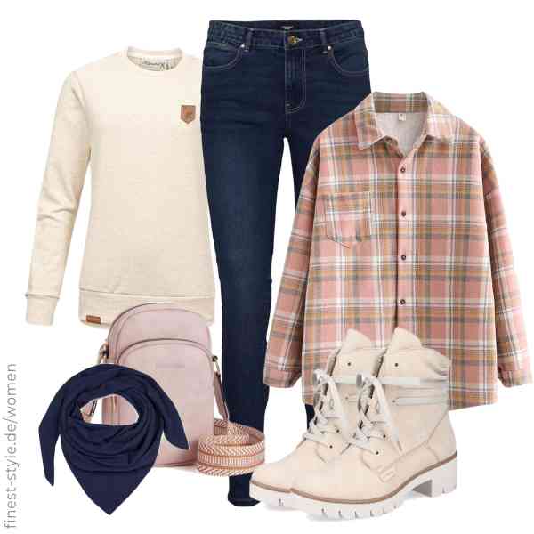 Top frauen-Outfit im Finest-Trend-Style für ein selbstbewusstes Modegefühl mit tollen Produkten von ENPAP,REPUBLIX,VERO MODA,styleBREAKER,BOSTANTEN,Rieker