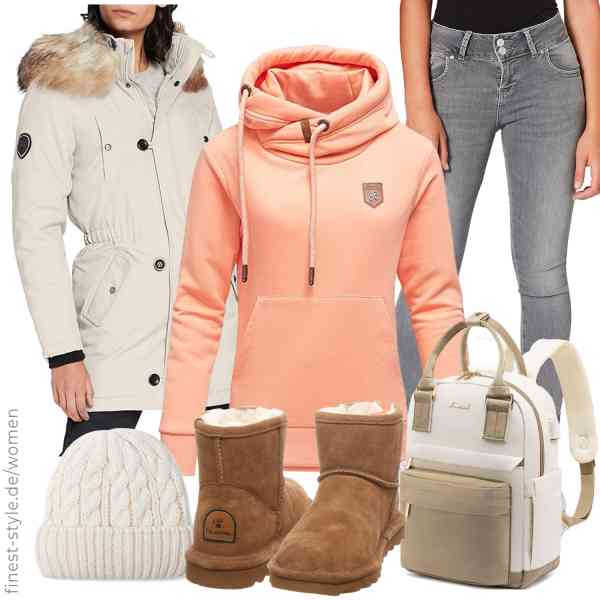 Top frauen-Outfit im Finest-Trend-Style für ein selbstbewusstes Modegefühl mit tollen Produkten von ONLY,REPUBLIX,LTB Jeans,LOVEVOOK,Style & Republic,Bearpaw
