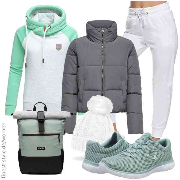 Top frauen-Outfit im Finest-Trend-Style für ein selbstbewusstes Modegefühl mit tollen Produkten von ONLY,REPUBLIX,Smith & Solo,Ela Mo,Neverless,Skechers