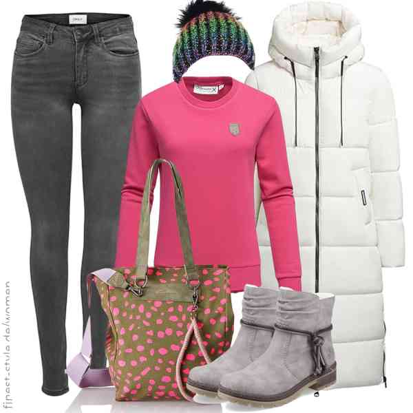 Top frauen-Outfit im Finest-Trend-Style für ein selbstbewusstes Modegefühl mit tollen Produkten von Khujo,,ONLY,Unbekannt,Fritzi aus Preussen,Rieker