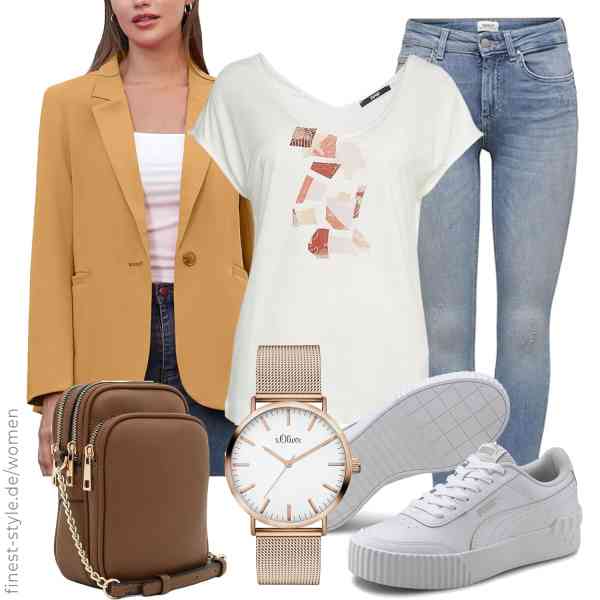 Top frauen-Outfit im Finest-Trend-Style für ein selbstbewusstes Modegefühl mit tollen Produkten von ALSOGO,ESPRIT,ONLY,s.Oliver,FashionPuzzle,PUMA