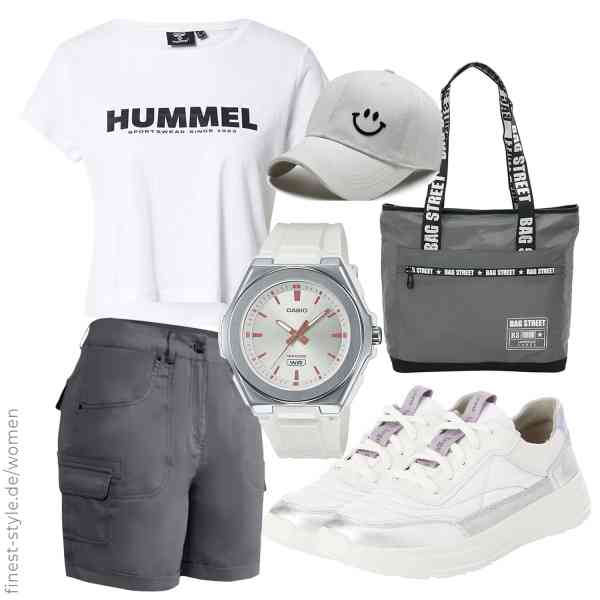 Top frauen-Outfit im Finest-Trend-Style für ein selbstbewusstes Modegefühl mit tollen Produkten von hummel,pvucpot,Casio,Baynetin,BAG STREET INTERNATIONAL,Legero