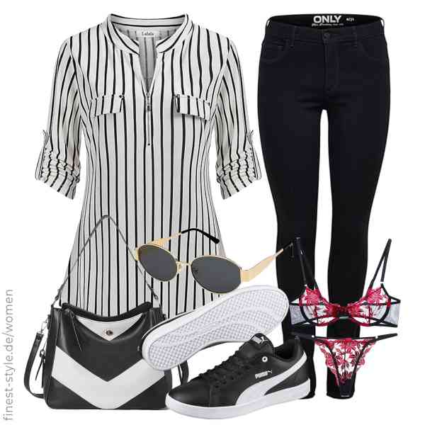 Top frauen-Outfit im Finest-Trend-Style für ein selbstbewusstes Modegefühl mit tollen Produkten von Lalala,PUMA,ONLY,Kimlyf,CLUCI,,PUMA,Lalala,ONLY,Kimlyf,CLUCI,,PUMA