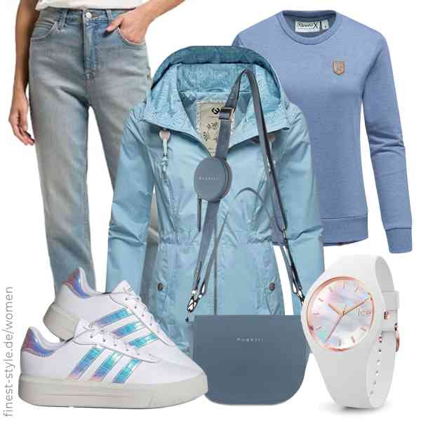 Top frauen-Outfit im Finest-Trend-Style für ein selbstbewusstes Modegefühl mit tollen Produkten von Ragwear,REPUBLIX,CHIC BY LEE,ICE-WATCH,bugatti,adidas