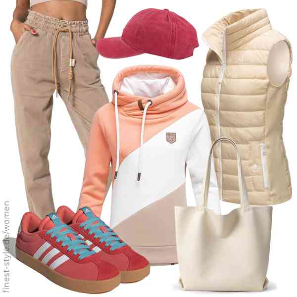 Top frauen-Outfit im Finest-Trend-Style für ein selbstbewusstes Modegefühl mit tollen Produkten von ,,Nina Carter,KALIDI,fashionchimp,adidas