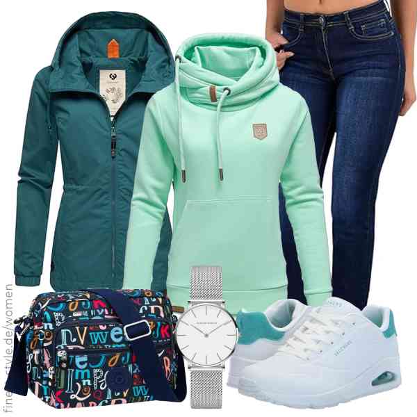 Top frauen-Outfit im Finest-Trend-Style für ein selbstbewusstes Modegefühl mit tollen Produkten von Ragwear,REPUBLIX,ESRA,HANNAH MARTIN,NEWIROVE,Skechers