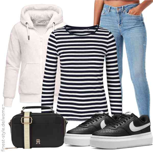 Top frauen-Outfit im Finest-Trend-Style für ein selbstbewusstes Modegefühl mit tollen Produkten von REPUBLIX,Green Cat,VERO MODA,Tommy Hilfiger,Nike