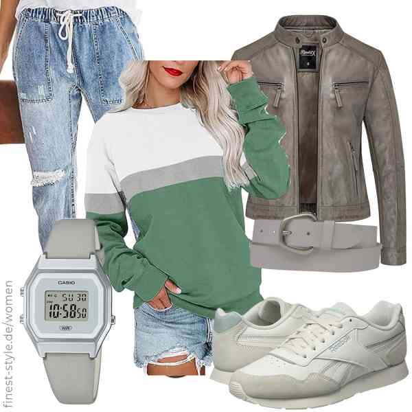 Top frauen-Outfit im Finest-Trend-Style für ein selbstbewusstes Modegefühl mit tollen Produkten von REPUBLIX,Cindeyar,Alaster Queen,Casio,AnnaMatoni,Reebok