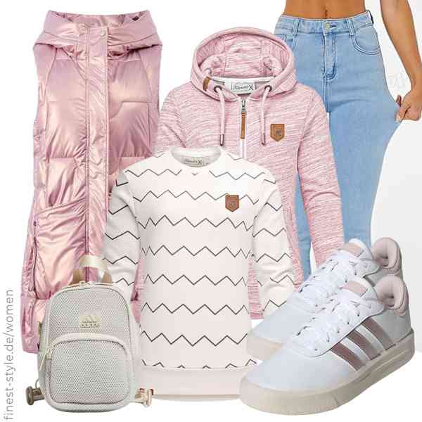 Top frauen-Outfit im Finest-Trend-Style für ein selbstbewusstes Modegefühl mit tollen Produkten von LIUYUYOUGO,REPUBLIX,REPUBLIX,Yehopere,adidas,adidas