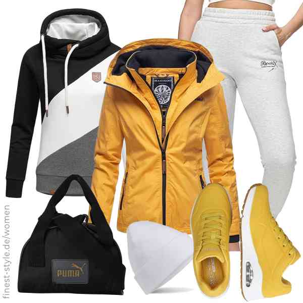 Top frauen-Outfit im Finest-Trend-Style für ein selbstbewusstes Modegefühl mit tollen Produkten von MARIKOO,REPUBLIX,REPUBLIX,PUMA,Hatsatar,Skechers