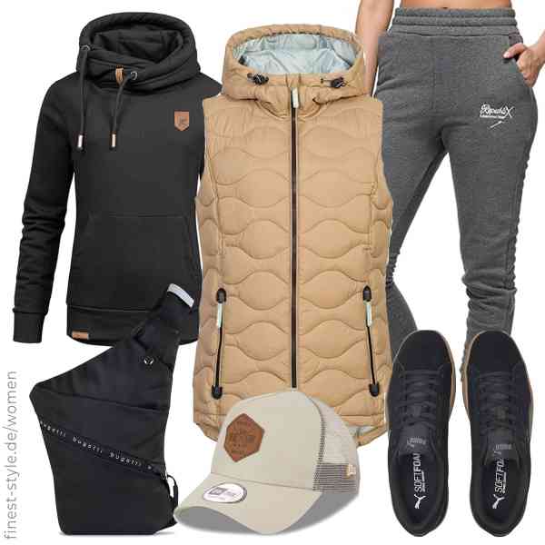 Top frauen-Outfit im Finest-Trend-Style für ein selbstbewusstes Modegefühl mit tollen Produkten von Sublevel,REPUBLIX,REPUBLIX,New Era,bugatti,PUMA