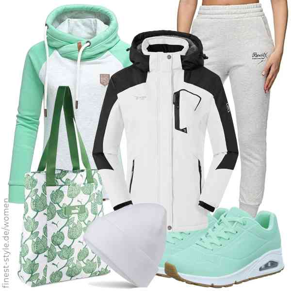 Top frauen-Outfit im Finest-Trend-Style für ein selbstbewusstes Modegefühl mit tollen Produkten von donhobo,REPUBLIX,REPUBLIX,PUMA,Hatsatar,Skechers