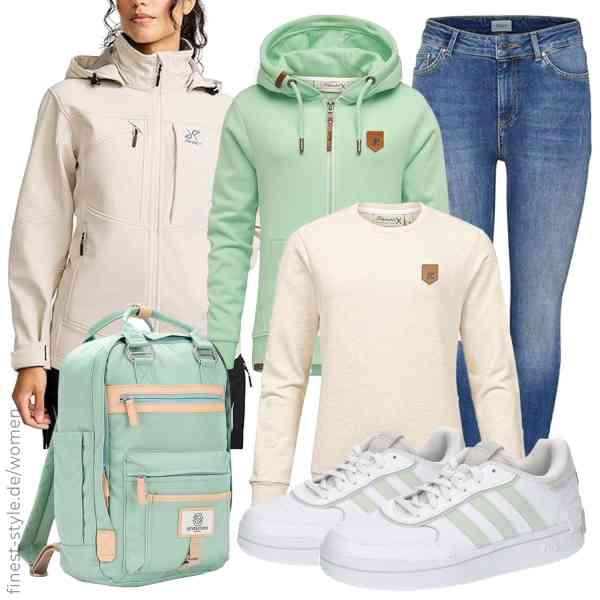 Top frauen-Outfit im Finest-Trend-Style für ein selbstbewusstes Modegefühl mit tollen Produkten von RevolutionRace,REPUBLIX,REPUBLIX,ONLY,SEVENTEEN LONDON,adidas