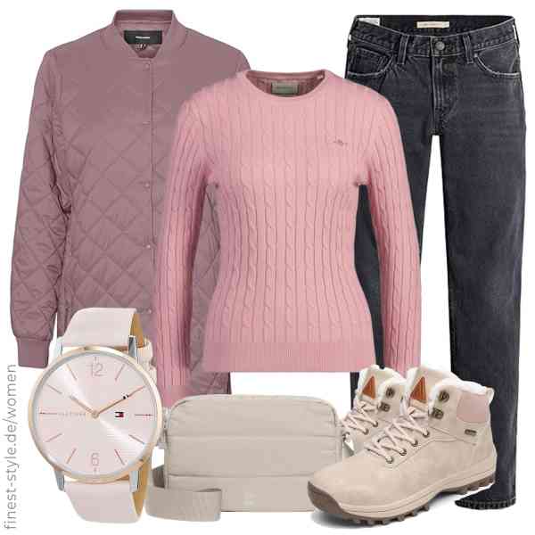 Top frauen-Outfit im Finest-Trend-Style für ein selbstbewusstes Modegefühl mit tollen Produkten von VERO MODA,GANT,Levi\'s,Tommy Hilfiger,GOT BAG,Mishansha