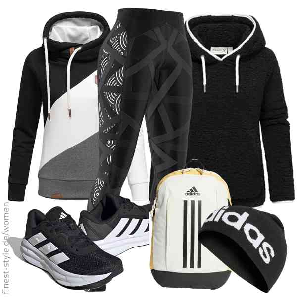 Top frauen-Outfit im Finest-Trend-Style für ein selbstbewusstes Modegefühl mit tollen Produkten von REPUBLIX,REPUBLIX,SMMASH,adidas,adidas,adidas