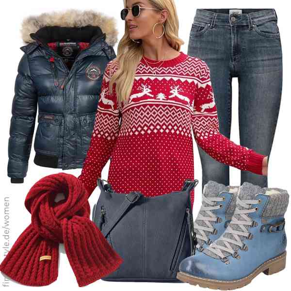 Top frauen-Outfit im Finest-Trend-Style für ein selbstbewusstes Modegefühl mit tollen Produkten von Geographical Norway,Hiistandd,ONLY,ORANZT,TOM TAILOR,Rieker