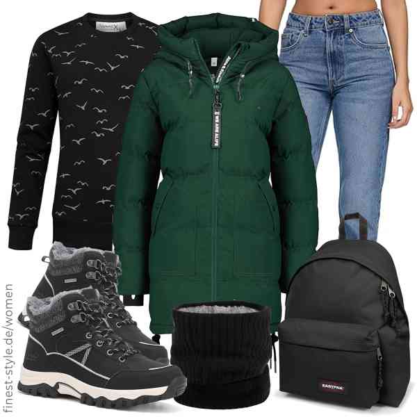 Top frauen-Outfit im Finest-Trend-Style für ein selbstbewusstes Modegefühl mit tollen Produkten von alife & kickin,REPUBLIX,REPUBLIX,HGDGears,EASTPAK,Ripord