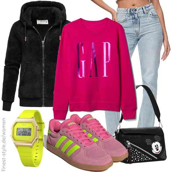 Top frauen-Outfit im Finest-Trend-Style für ein selbstbewusstes Modegefühl mit tollen Produkten von ,GAP,REPUBLIX,ICE-WATCH,Desigual,adidas