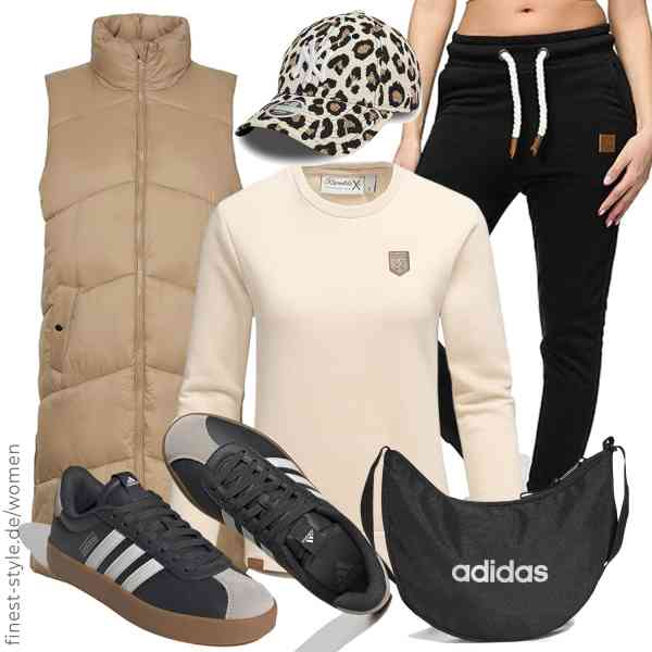 Top frauen-Outfit im Finest-Trend-Style für ein selbstbewusstes Modegefühl mit tollen Produkten von VERO MODA,REPUBLIX,REPUBLIX,New Era,adidas,adidas