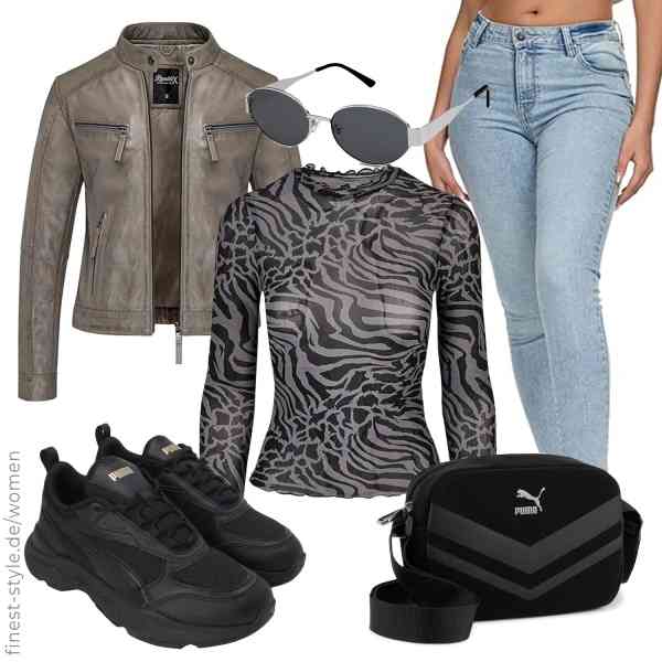 Top frauen-Outfit im Finest-Trend-Style für ein selbstbewusstes Modegefühl mit tollen Produkten von REPUBLIX,Urban Classics,REPUBLIX,SOJOS,PUMA,PUMA