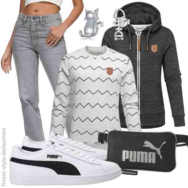 Top frauen-Outfit im Finest-Trend-Style für ein selbstbewusstes Modegefühl mit tollen Produkten von REPUBLIX,REPUBLIX,REPUBLIX,VONALA,PUMA,PUMA