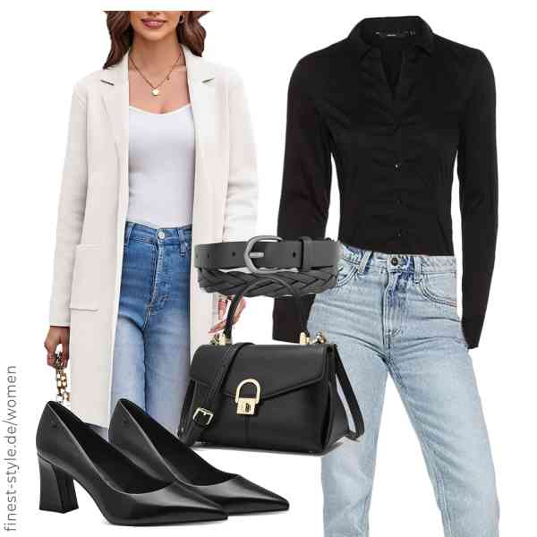 Top frauen-Outfit im Finest-Trend-Style für ein selbstbewusstes Modegefühl mit tollen Produkten von GRACE KARIN,VERO MODA,REPUBLIX,Levi\'s,quipuda,Tamaris