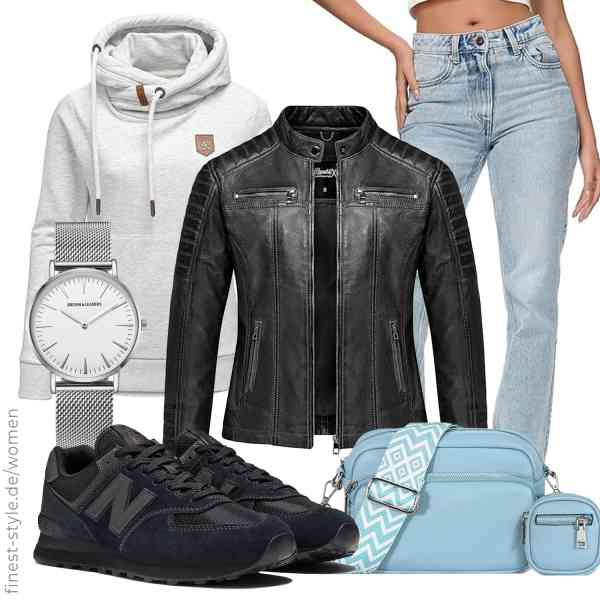 Top frauen-Outfit im Finest-Trend-Style für ein selbstbewusstes Modegefühl mit tollen Produkten von REPUBLIX,REPUBLIX,REPUBLIX,JOESON LEADERS,GASSDA,New Balance