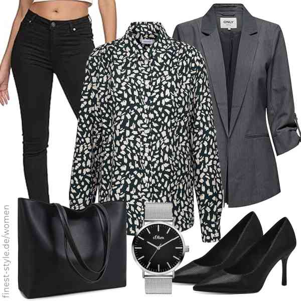 Top frauen-Outfit im Finest-Trend-Style für ein selbstbewusstes Modegefühl mit tollen Produkten von ONLY,Seidensticker,REPUBLIX,s.Oliver,MEEGIRL,Tamaris