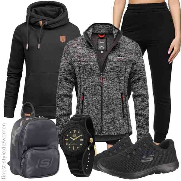 Top frauen-Outfit im Finest-Trend-Style für ein selbstbewusstes Modegefühl mit tollen Produkten von REPUBLIX,REPUBLIX,REPUBLIX,ICE-WATCH,Skechers,Skechers