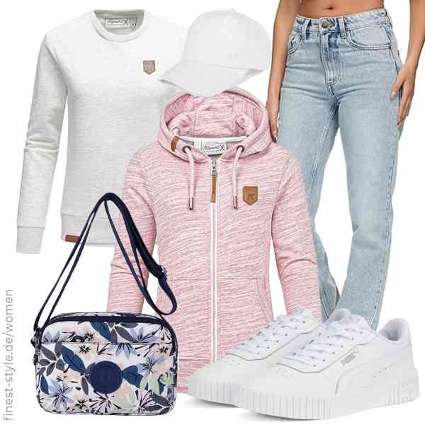 Top frauen-Outfit im Finest-Trend-Style für ein selbstbewusstes Modegefühl mit tollen Produkten von REPUBLIX,REPUBLIX,REPUBLIX,styleBREAKER,FAVORTALK,PUMA