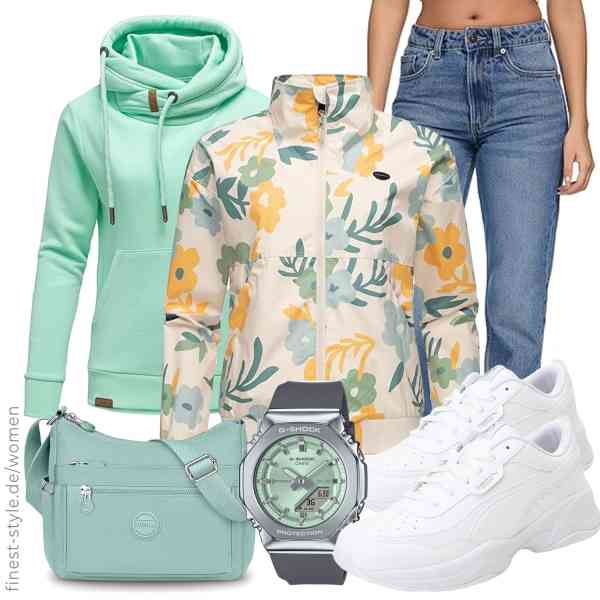 Top frauen-Outfit im Finest-Trend-Style für ein selbstbewusstes Modegefühl mit tollen Produkten von Ragwear,REPUBLIX,REPUBLIX,Casio,VOBUKE,PUMA