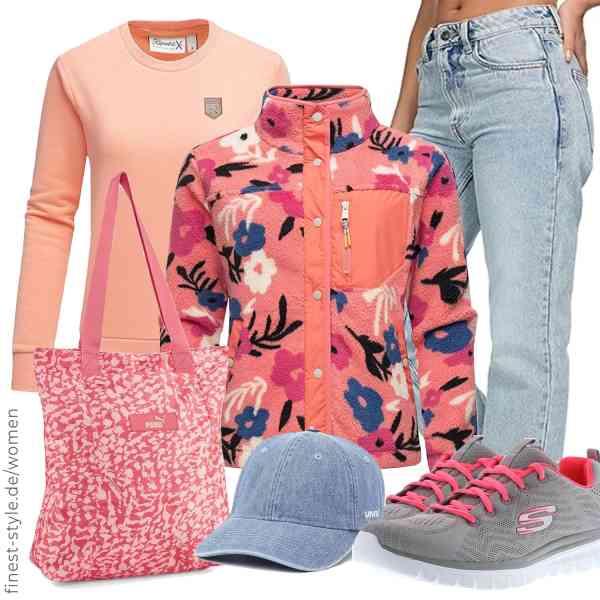 Top frauen-Outfit im Finest-Trend-Style für ein selbstbewusstes Modegefühl mit tollen Produkten von Ragwear,REPUBLIX,REPUBLIX,Levi's,PUMA,Skechers
