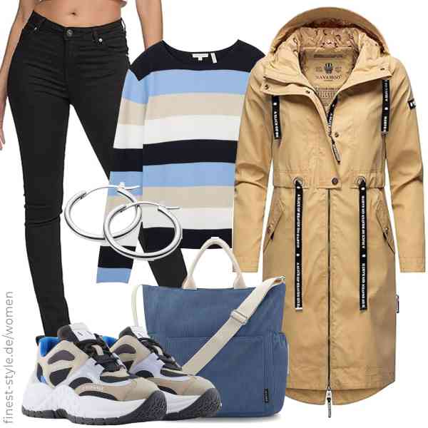 Top frauen-Outfit im Finest-Trend-Style für ein selbstbewusstes Modegefühl mit tollen Produkten von Navahoo,TOM TAILOR,REPUBLIX,Fossil,Prite,Armani Exchange