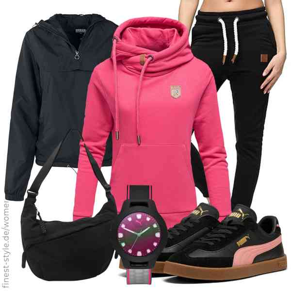 Top frauen-Outfit im Finest-Trend-Style für ein selbstbewusstes Modegefühl mit tollen Produkten von Urban Classics,REPUBLIX,REPUBLIX,TIAASTAP,PUMA,PUMA