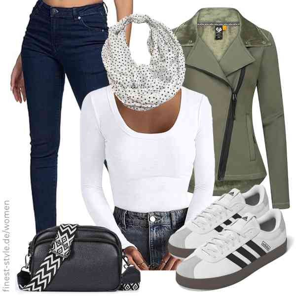 Top frauen-Outfit im Finest-Trend-Style für ein selbstbewusstes Modegefühl mit tollen Produkten von Ragwear,Basicspace,REPUBLIX,TANTOMI,J26,adidas
