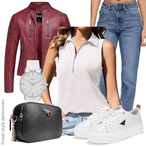 Top frauen-Outfit im Finest-Trend-Style für ein selbstbewusstes Modegefühl mit tollen Produkten von REPUBLIX,Hiistandd,REPUBLIX,s.Oliver,GUESS,FILIPPO