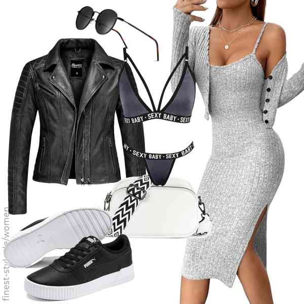 Top frauen-Outfit im Finest-Trend-Style für ein selbstbewusstes Modegefühl mit tollen Produkten von REPUBLIX,GORGLITTER,Rpporm,TANTOMI,SUNGAIT,PUMA