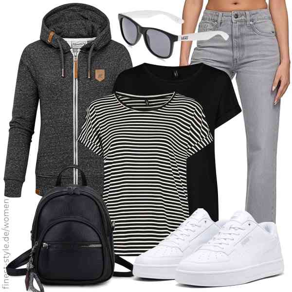 Top frauen-Outfit im Finest-Trend-Style für ein selbstbewusstes Modegefühl mit tollen Produkten von REPUBLIX,ONLY,REPUBLIX,Vans,VX VONXURY,PUMA