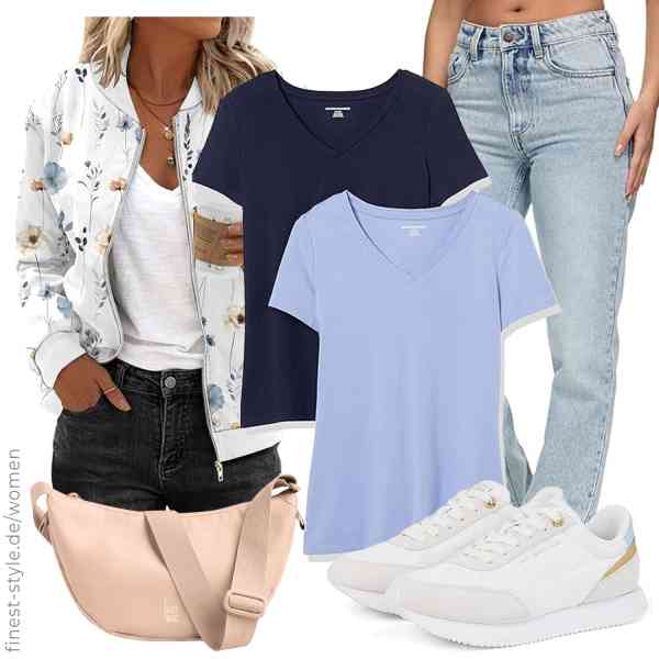 Top frauen-Outfit im Finest-Trend-Style für ein selbstbewusstes Modegefühl mit tollen Produkten von Zeagoo,Amazon Essentials,REPUBLIX,GOT BAG,TOMMY HILFIGER